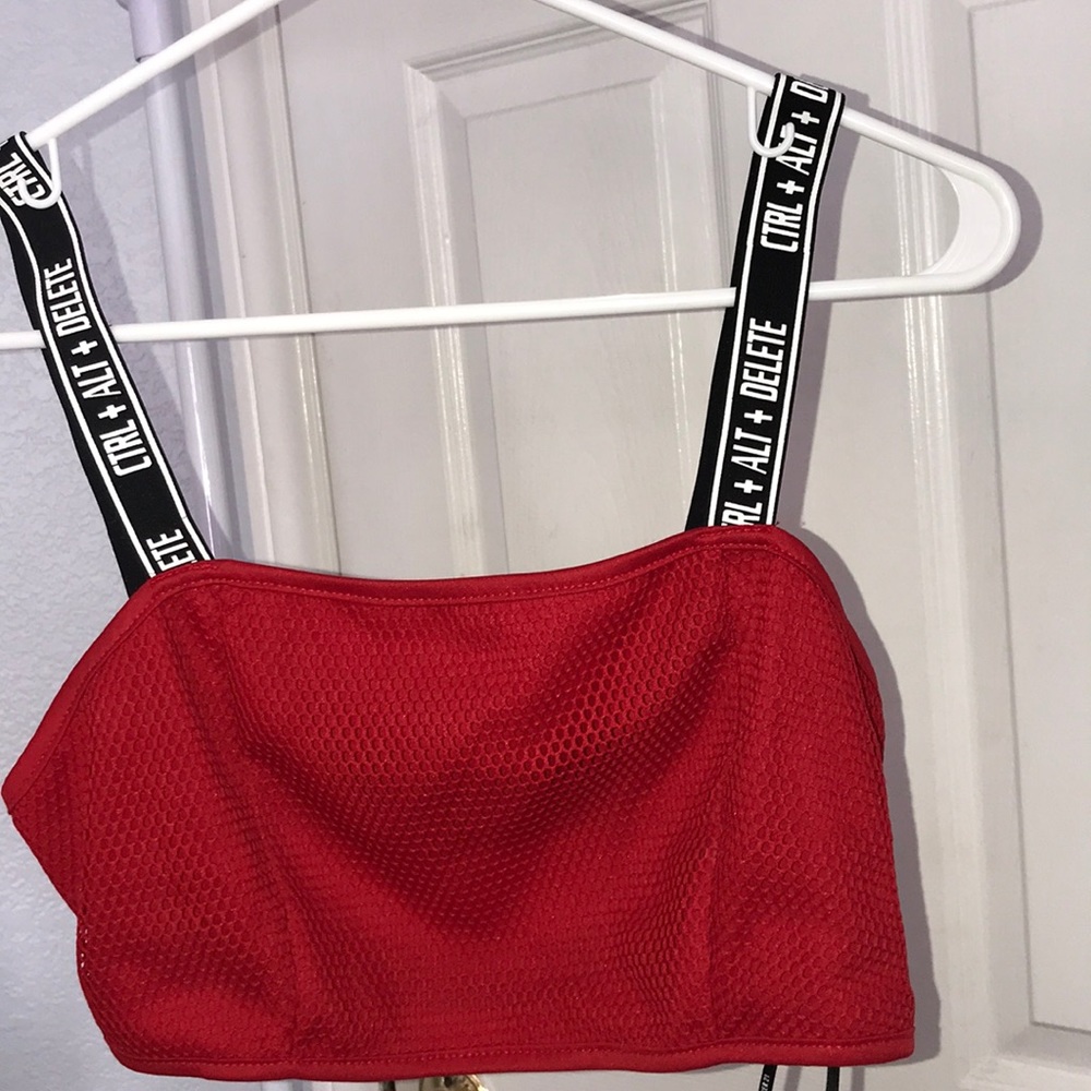 Forever 21 red crop top